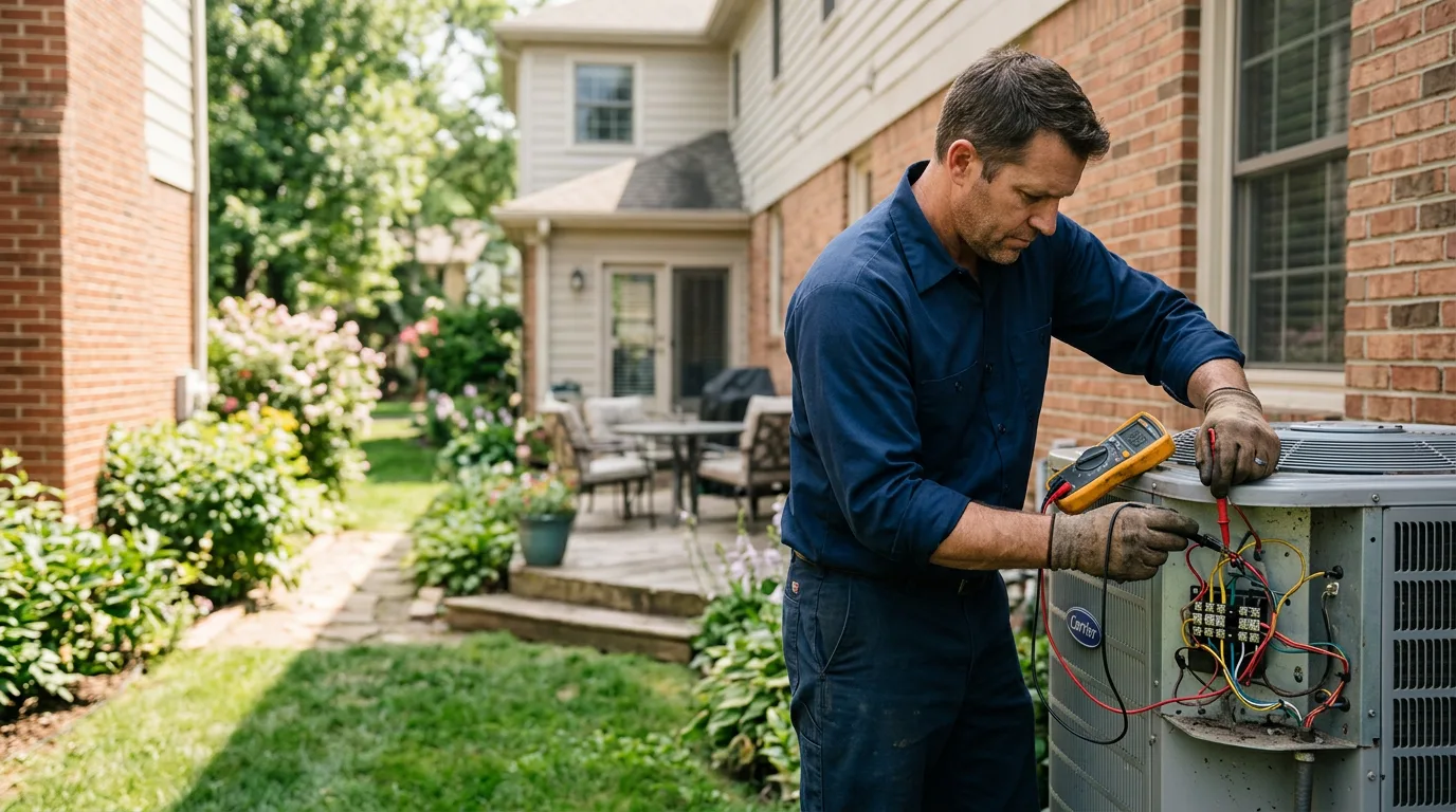 HVAC technician working near Huntland, TN
